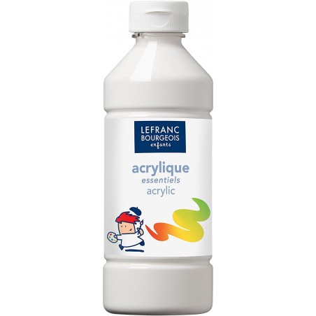 L&B Colori acrilici flacone da 500 ml Bianco