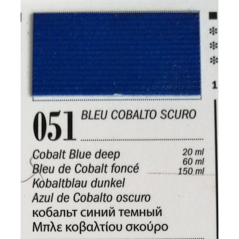 51 - Ferrario Olio Van Dyck Blu Cobalto Scuro