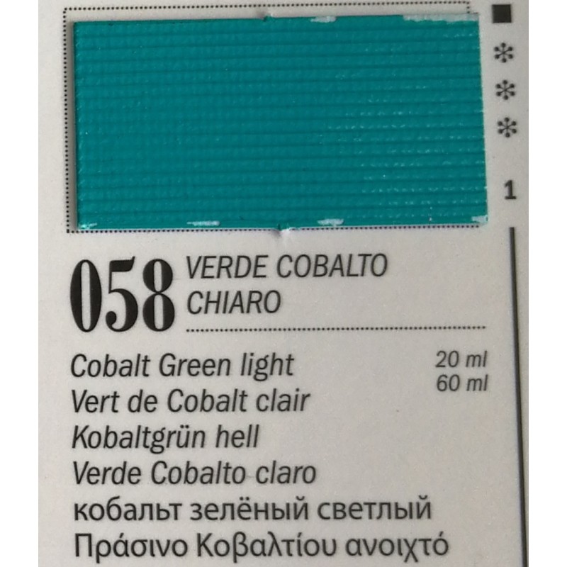 58 - Ferrario Olio Van Dyck Verde Cobalto Chiaro