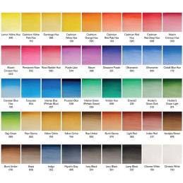 Cotman Studio Set Confezione 45 Mezzi Godet - cartella colori