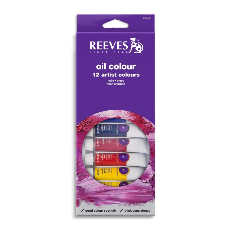 Reeves colori ad olio Set da 12 tubi x 10ml