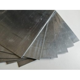 Lastra di zinco 33x50 cm per incisione con pellicola di protezione