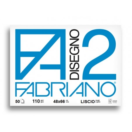 Confezione pz 50 foglio Disegno2 gr.110/mq cm.48x66 liscio | Fabriano