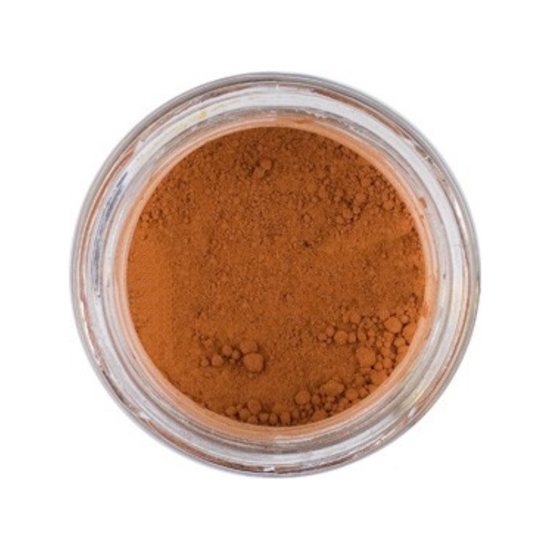 Pigmento Terra Siena bruciata contenitore plastica da 1 kg