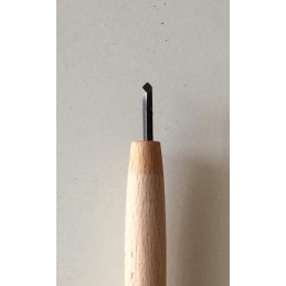Bulino romboidale in acciaio mm 2, per incisione in cavo. Made in Italy.