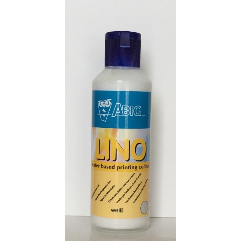 Abig inchiostro per linoleografia a base d'acqua 80 ml., Bianco