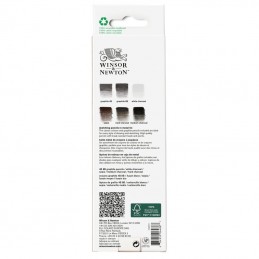 Winsor&Newton Studio Collection Scatola Metallo 6 Matite Da Schizzo - retro confezione