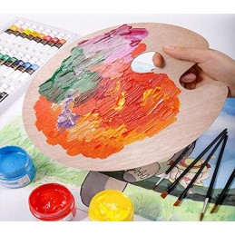 Tavolozza in legno Pittura per Olio, Acrilici, Acquerelli