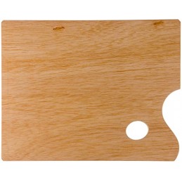 Tavolozza rettangolare professionale in legno cm 40x50 spessore mm 5