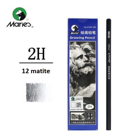 Marie's Matite professionali da disegno 2H, conf. 12pz