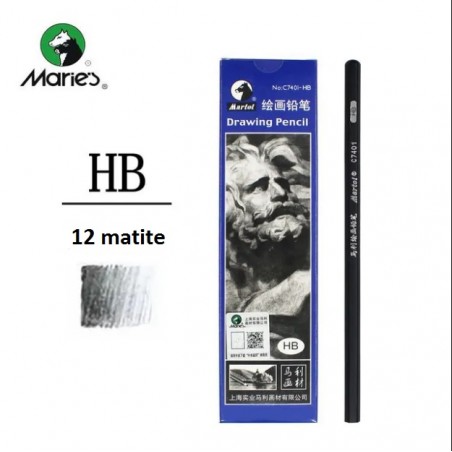 Marie's Matite professionali da disegno HB, conf. 12pz