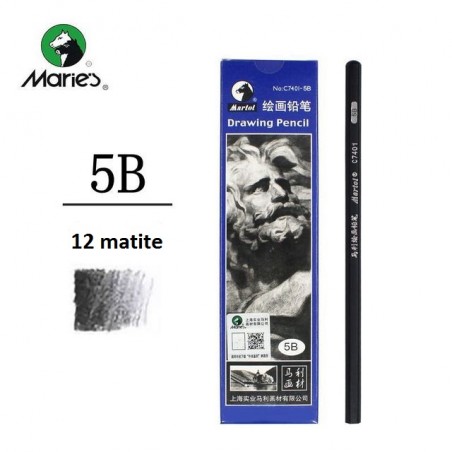 Marie's Matite professionali da disegno 5B, conf. 12pz