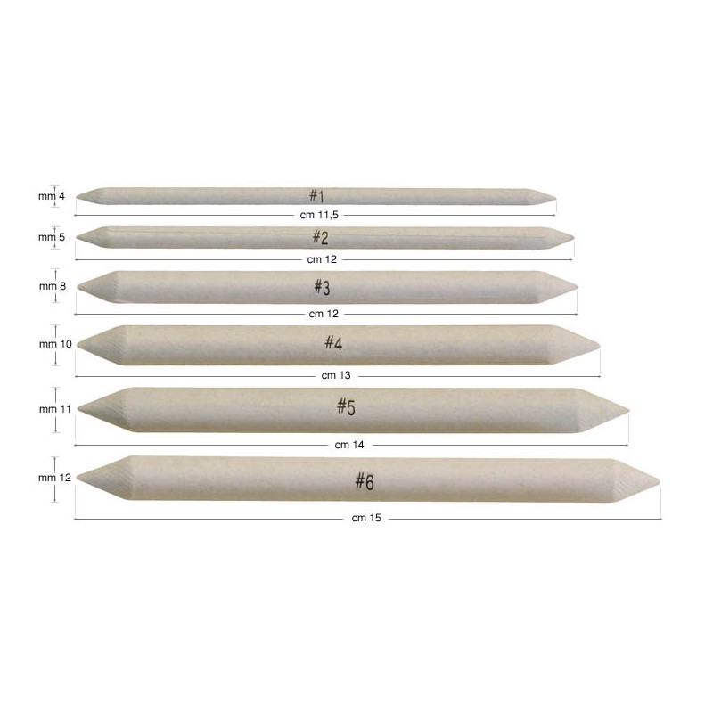 Set di 6 sfumini di varie dimensioni