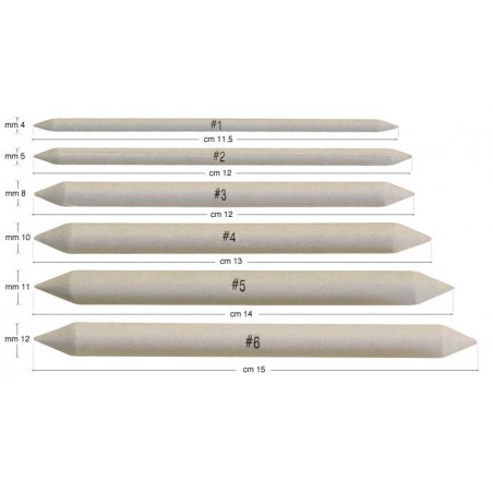 Set di 6 sfumini di varie dimensioni