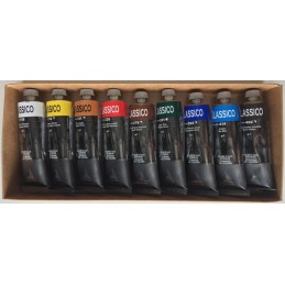 Maimeri Classico Intro Set colori ad olio 9 tubetti 60 ml scatola aperta