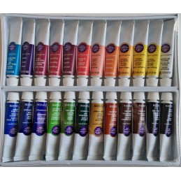 Reeves Set colori ad olio diluibili in acqua 24 tubi da 10ml - contenuto
