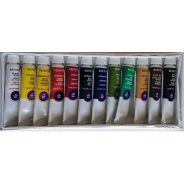 Reeves colori ad olio Set da 12 tubi x 10ml colori contenuti