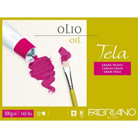 Carta Fabriano Tela fogli 50x65 cm, grammi 300, BIANCO, 10 fogli