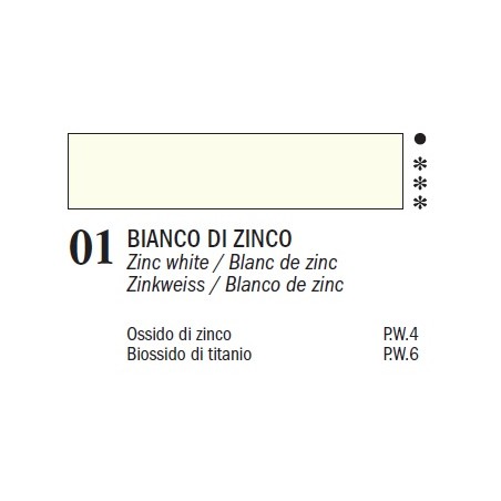 Colori ad olio Master-Ferrario, 60 ml - 01 Bianco di zinco