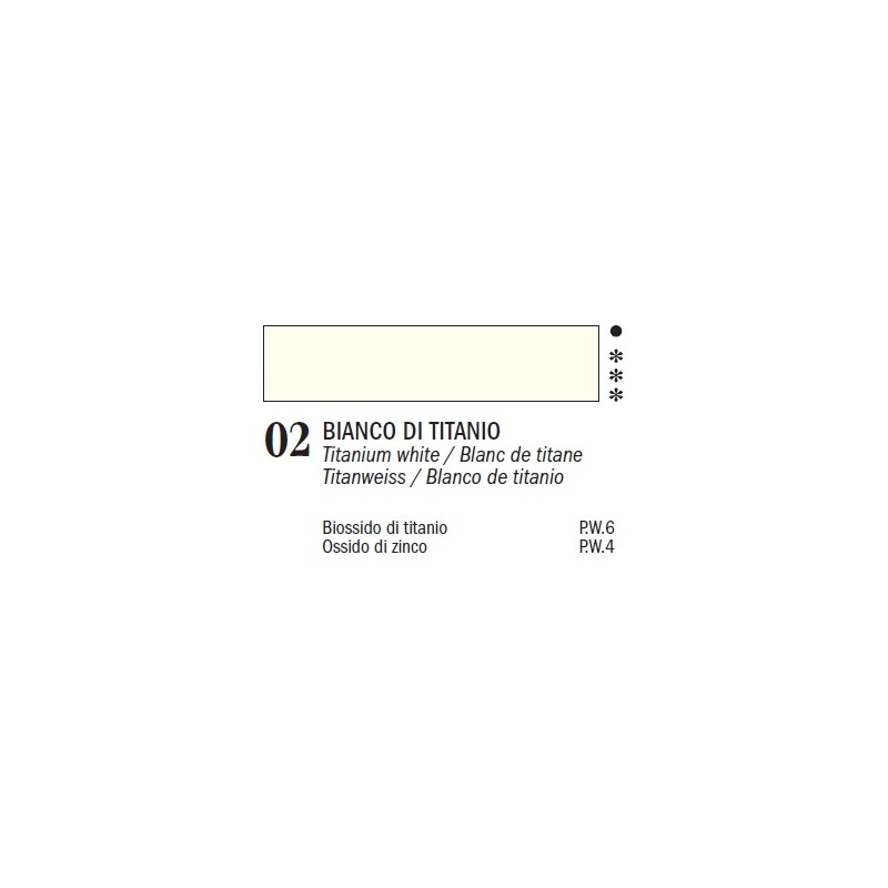 Colori ad olio Master-Ferrario, 60 ml - 02 Bianco di titanio Colori ad olio Master-Ferrario, 60 ml - 02 Bianco di titanio