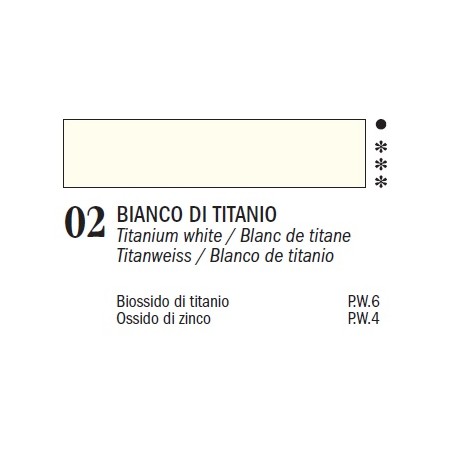 Colori ad olio Master-Ferrario, 60 ml - 02 Bianco di titanio