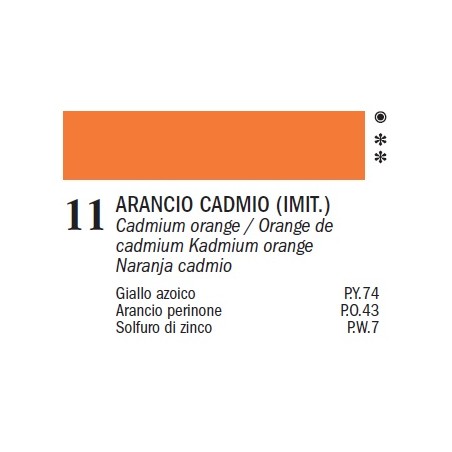 Colori ad olio Master-Ferrario, 60 ml - 11 Arancio Cadmio (imit.)