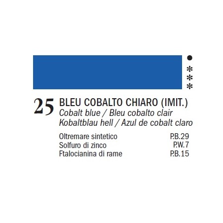 Colori ad olio Master-Ferrario, 60 ml - 25 Bleu Cobalto chiaro (imit.)