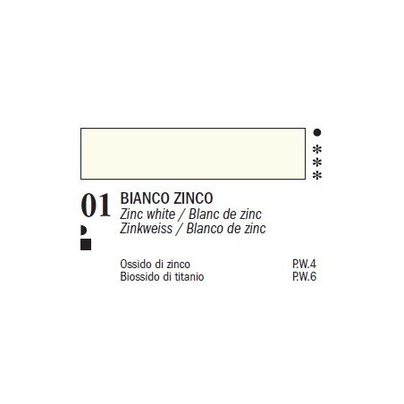 Ferrario Colori olio Van Dyck 150 ml - 01 Bianco zinco