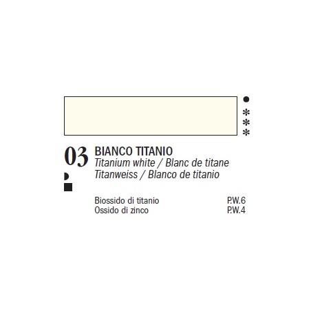 Ferrario Colori olio Van Dyck 150 ml - 03 Bianco Titanio