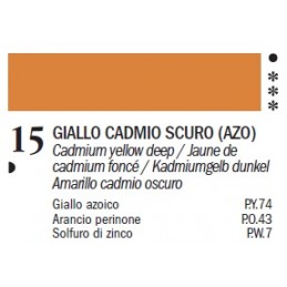 Ferrario Colori olio Van Dyck 150 ml - 15 Giallo Cadmio Scuro