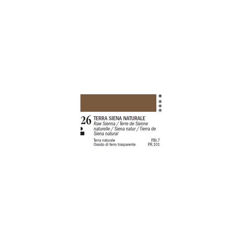 Ferrario Colori olio Van Dyck 150 ml - 26 Terra Siena Naturale