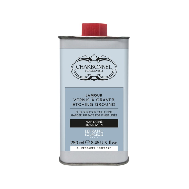 L&B Charbonnel Vernice nera satinata Lamour flacone 250ml