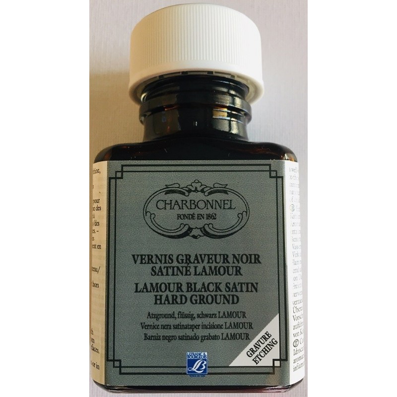 L&B Charbonnel Vernice nera satinata Lamour flacone 75 ml