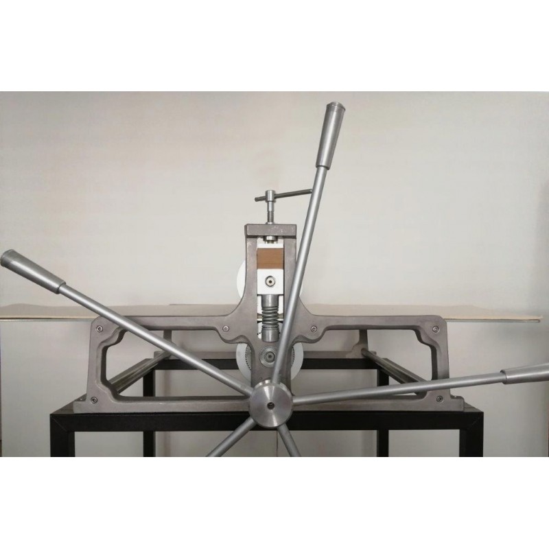 Torchio calcografico professionale con piano di stampa 73x140 cm, demoltiplica e banchetto d'appoggio - Calcografia.it