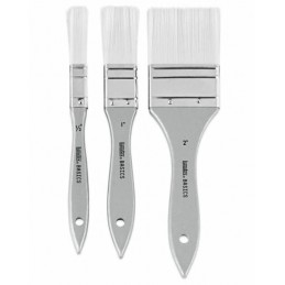 Set of 3 synthetic bristle...