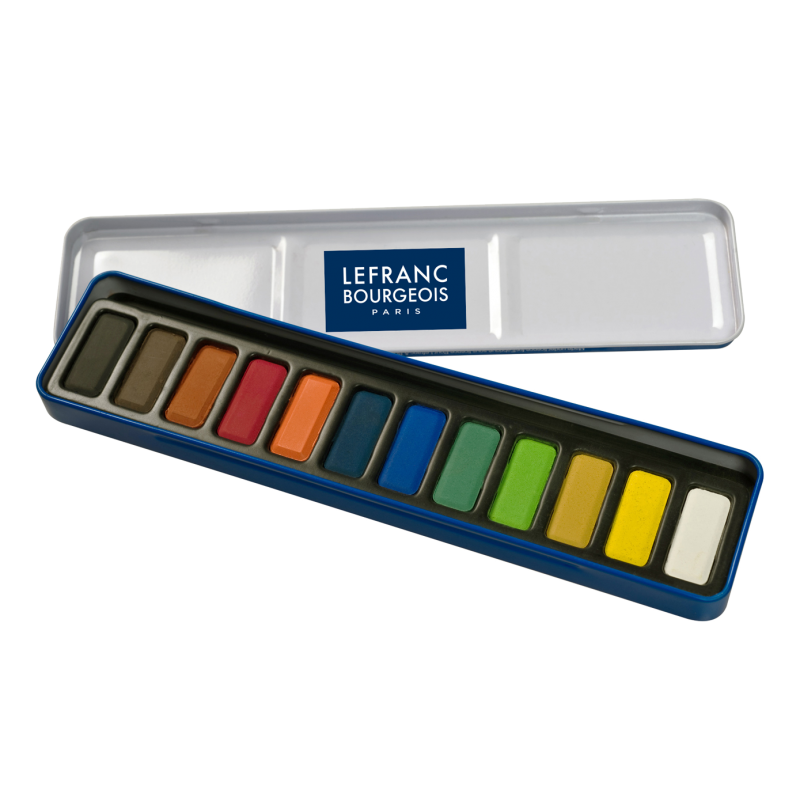 L&B Scatola metallo 12 pastiglie acquarello L&B Scatola metallo 12 pastiglie acquarello