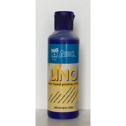 Abig Linoldruckfarben auf Wasserbasis, Ultramarinblau, 80 ml.