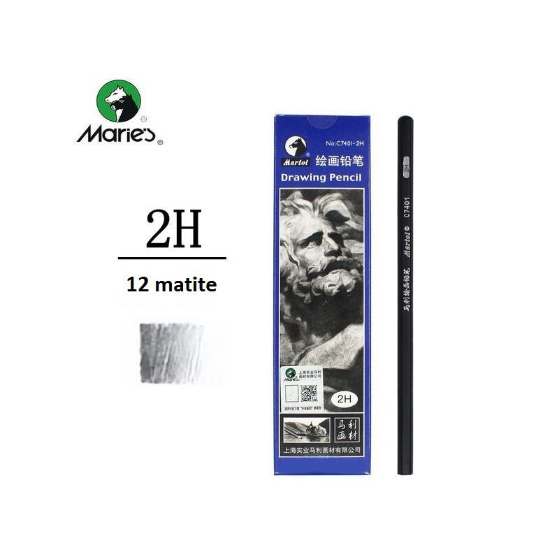 Set 12 Crayons graphite 2H