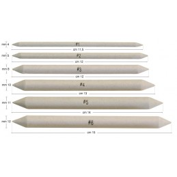 Set of 6 smudges of various sizes