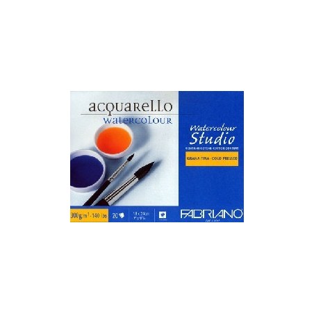 Fabriano Fedrigoni Watercolour acquarello bianco 25 fogli cm 50x70 grammi 200 grana fine