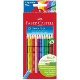 Faber-Castell Colour Grip colour pencil, cardboard wallet of 12