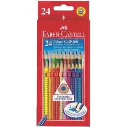 Faber-Castell Colour Grip colour pencil, cardboard wallet of 24